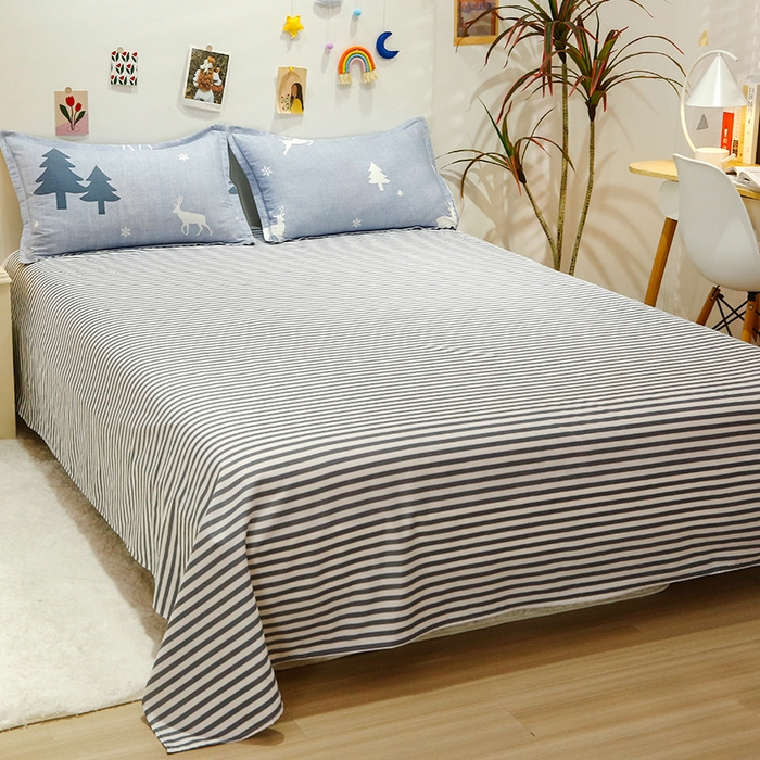 91家纺网 家纺一手货源 找家纺 友承家纺 2026年新款床上用品学生宿舍套件亲肤磨毛单件被套150x180x220cm芦荟棉被罩200x230 吉祥鹿兰