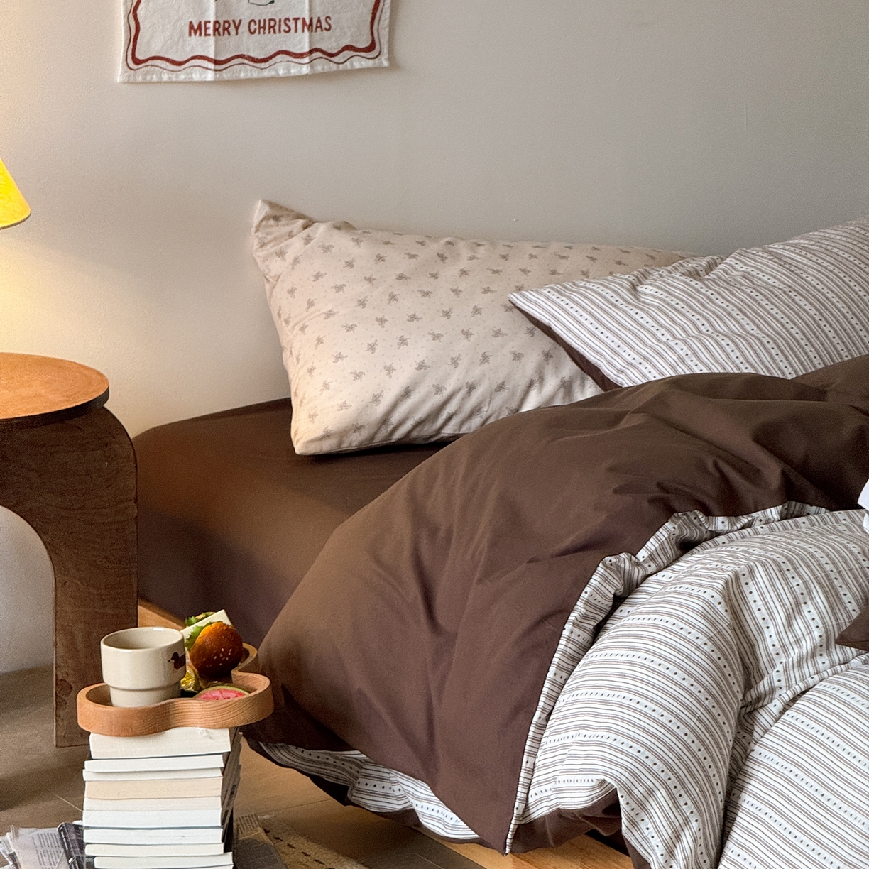 91家纺网 家纺一手货源 找家纺 （总）蜜宿 2026新款全棉色织提花四件套-半岛日记