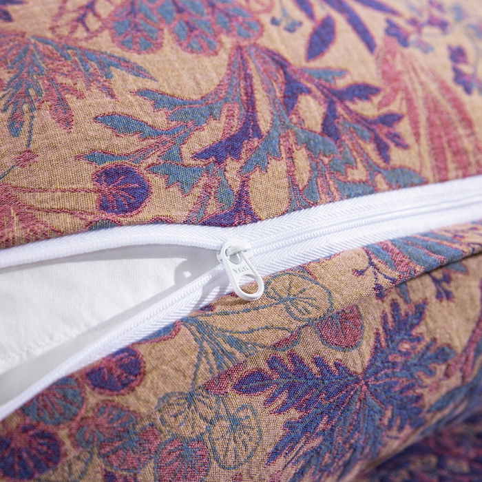 91家纺网 家纺一手货源 找家纺 （总）仰望棉麻双层纱供应链 2026新款三层纱床盖飞边款四件套-薰衣草