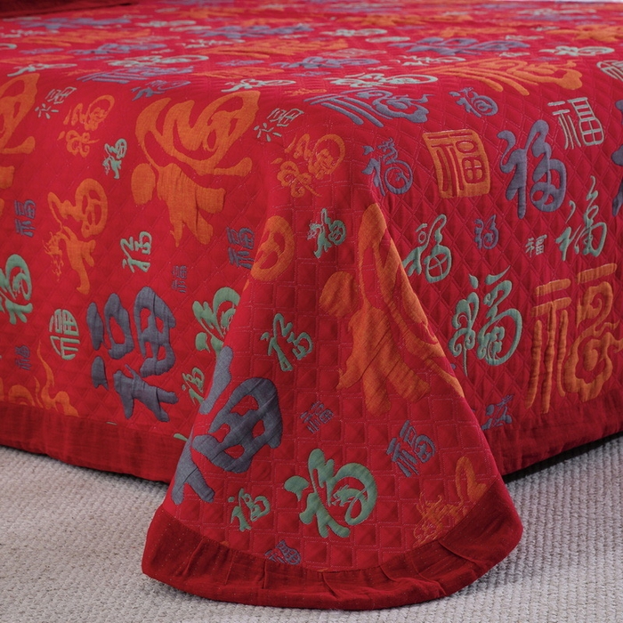 91家纺网 家纺一手货源 找家纺 （总）仰望棉麻双层纱供应链 2026新款三层纱床盖飞边款四件套-经典新百福