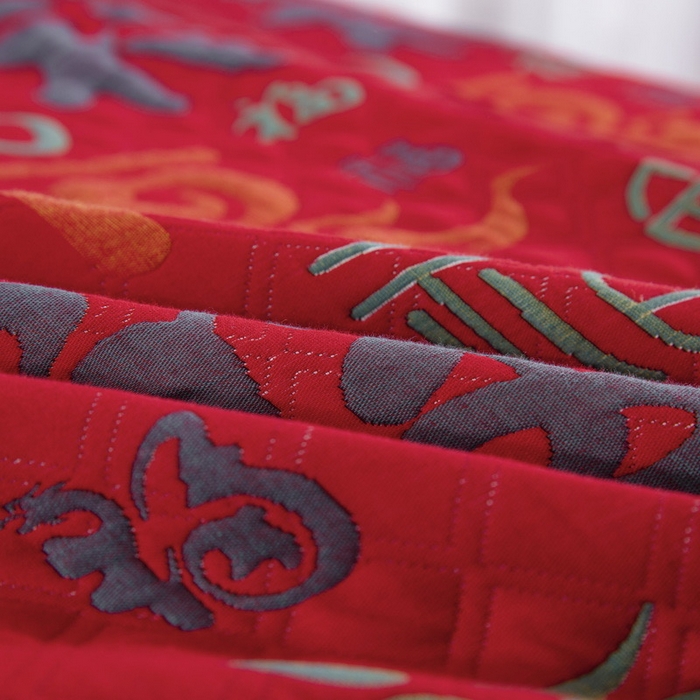 91家纺网 家纺一手货源 找家纺 （总）仰望棉麻双层纱供应链 2026新款三层纱床盖飞边款四件套-经典新百福