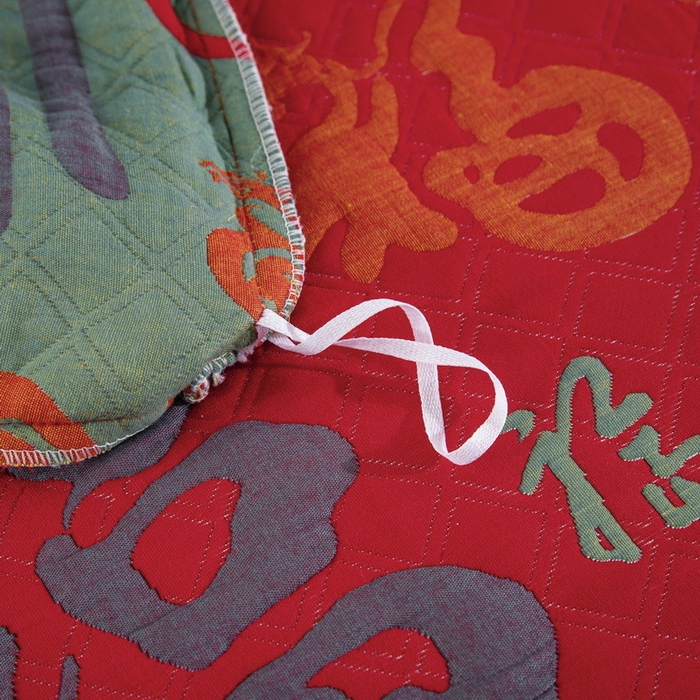 91家纺网 家纺一手货源 找家纺 （总）仰望棉麻双层纱供应链 2026新款三层纱床盖飞边款四件套-经典新百福