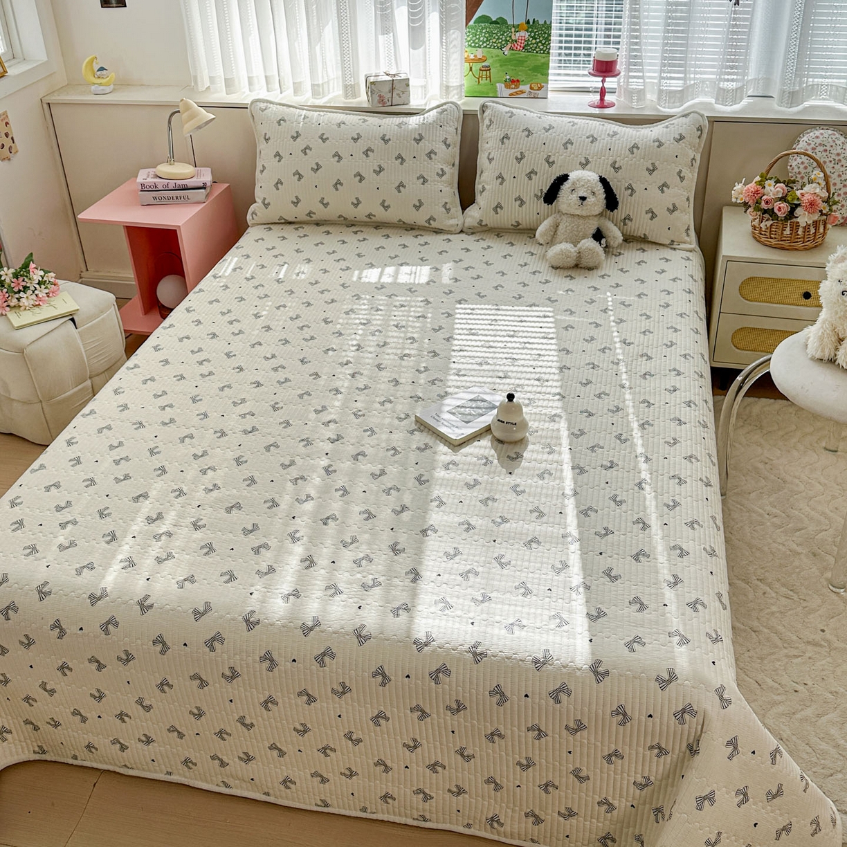 91家纺网 家纺一手货源 找家纺 （总）恒尚居 2026新款纯棉牛奶绒床盖双面两用夹棉床单床垫-秋冬款 四季通用