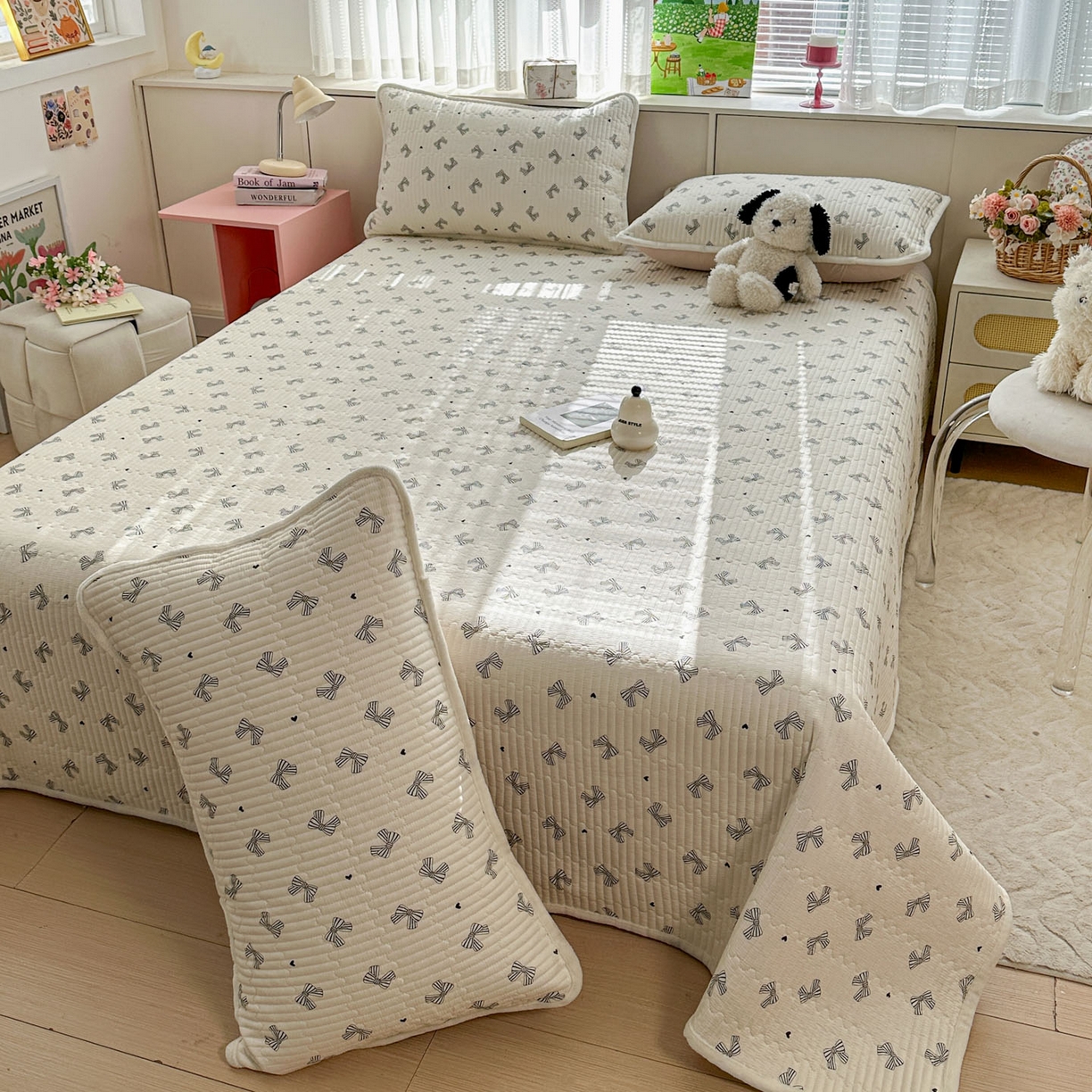 91家纺网 家纺一手货源 找家纺 （总）恒尚居 2026新款纯棉牛奶绒床盖双面两用夹棉床单床垫-秋冬款 四季通用