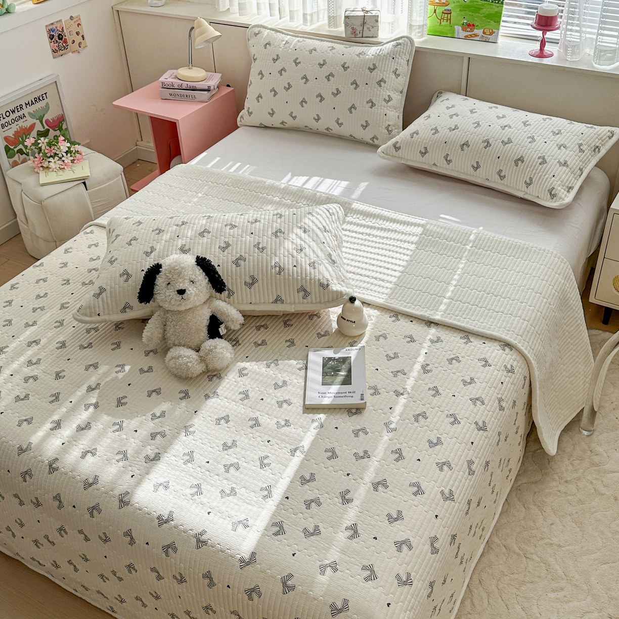 91家纺网 家纺一手货源 找家纺 （总）恒尚居 2026新款A双层纱B牛奶绒床盖双面两用夹棉床单学生床垫床褥子系列二