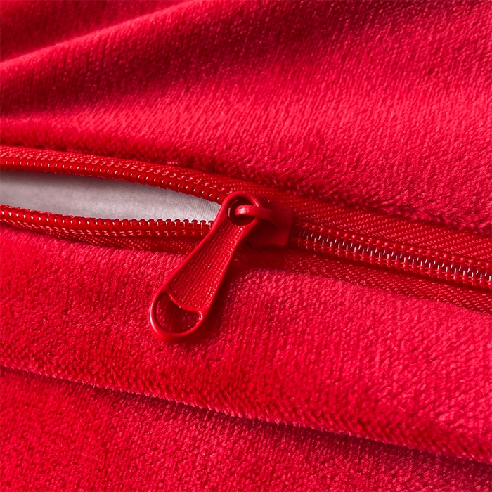 91家纺网 家纺一手货源 找家纺 富之雅婚庆 2025新款高克重全工艺牛奶绒宝宝绒刺绣婚庆四件套 花田喜事（花边款宝宝绒）