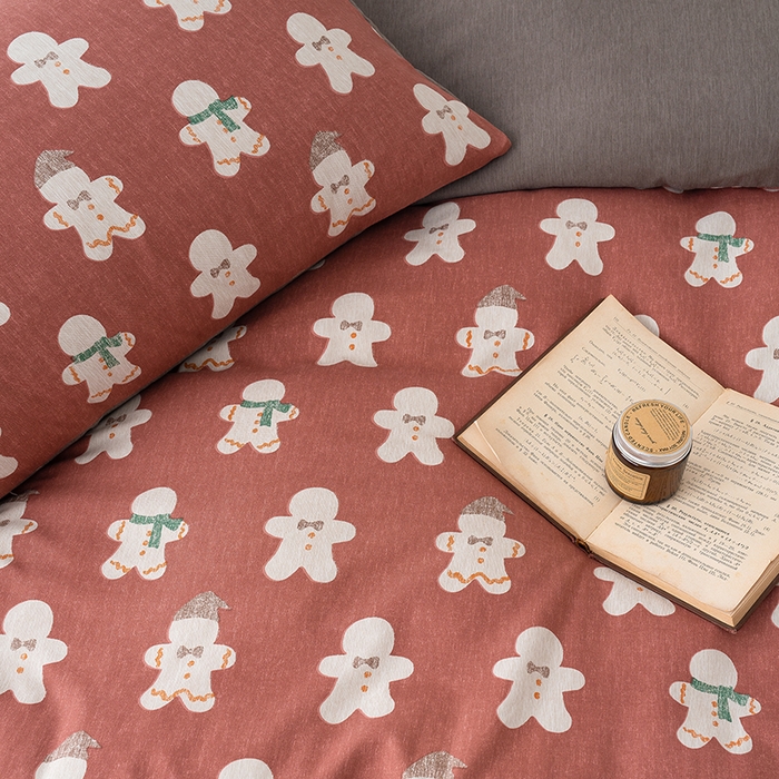 91家纺网 家纺一手货源 找家纺 竹合家纺 2025秋冬新款加厚磨毛色织暖绒系列针织四件套高克重雪娃娃