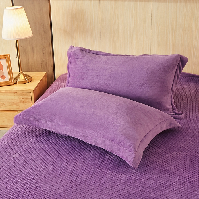 91家纺网 家纺一手货源 找家纺 （总）梦精灵 2026新款纯色牛奶绒多功能盖毯床盖