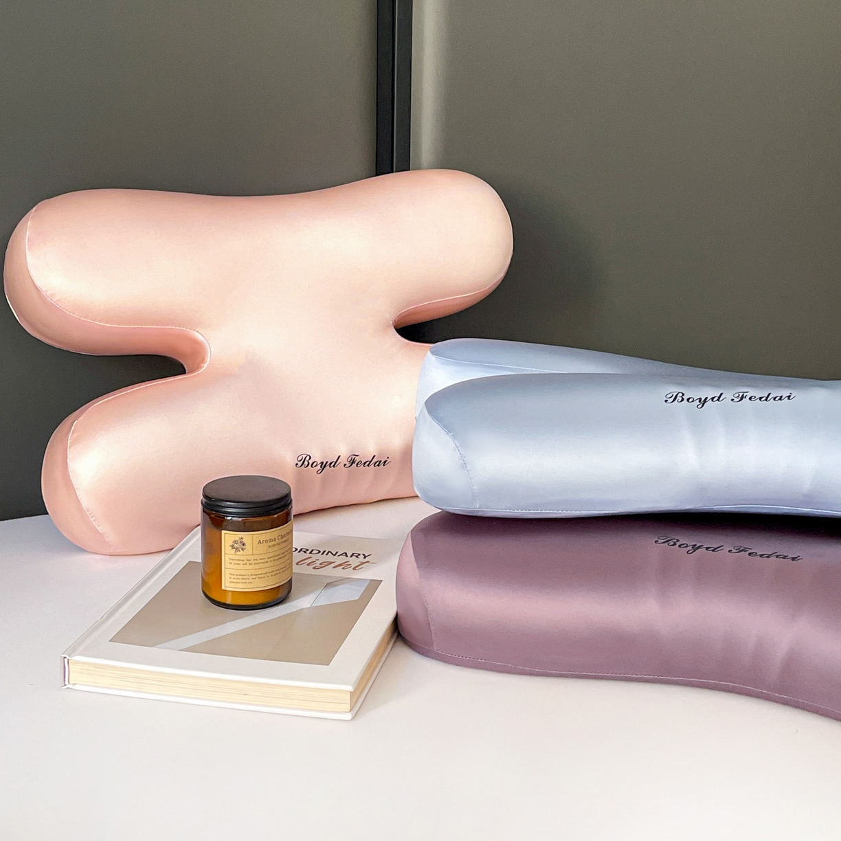 91家纺网 家纺一手货源 找家纺 麦哆乐 2026新款纯色关节记忆枕H枕 组合图