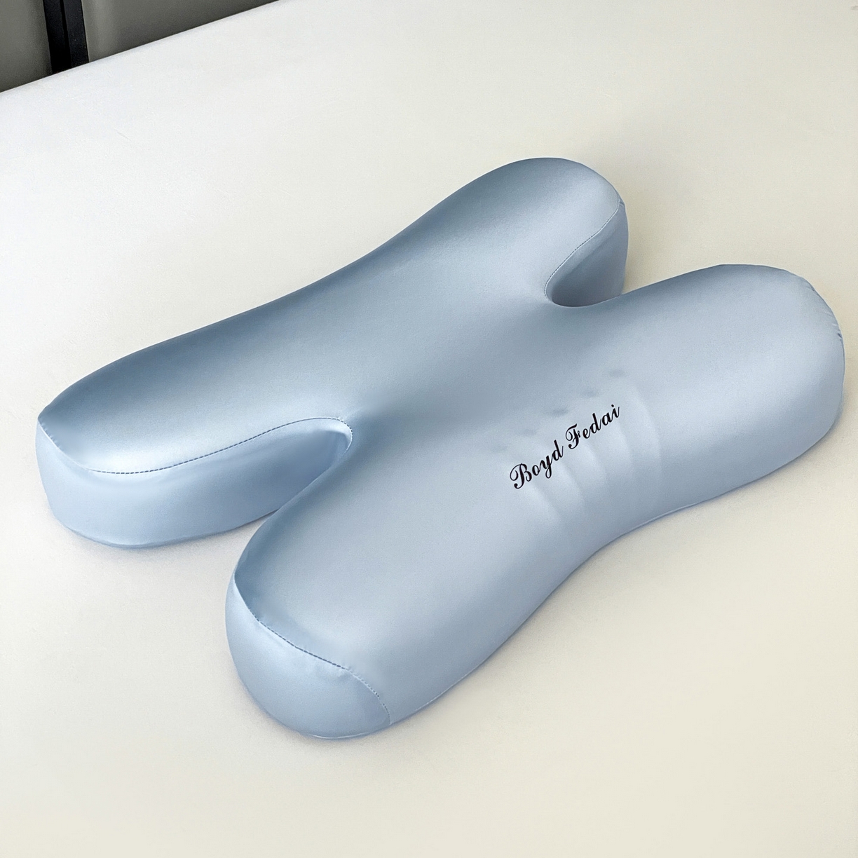 91家纺网 家纺一手货源 找家纺 麦哆乐 2026新款纯色关节记忆枕H枕 蓝色