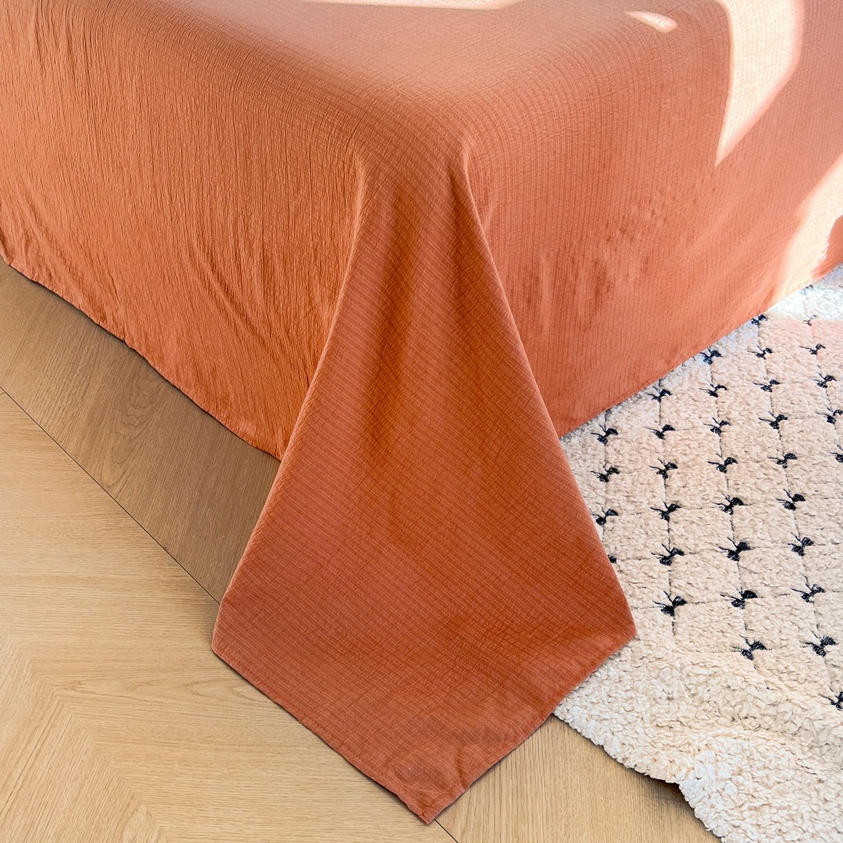 91家纺网 家纺一手货源 找家纺 玉海棠家纺 2025新款双层皱皱纱四件套 动物王国