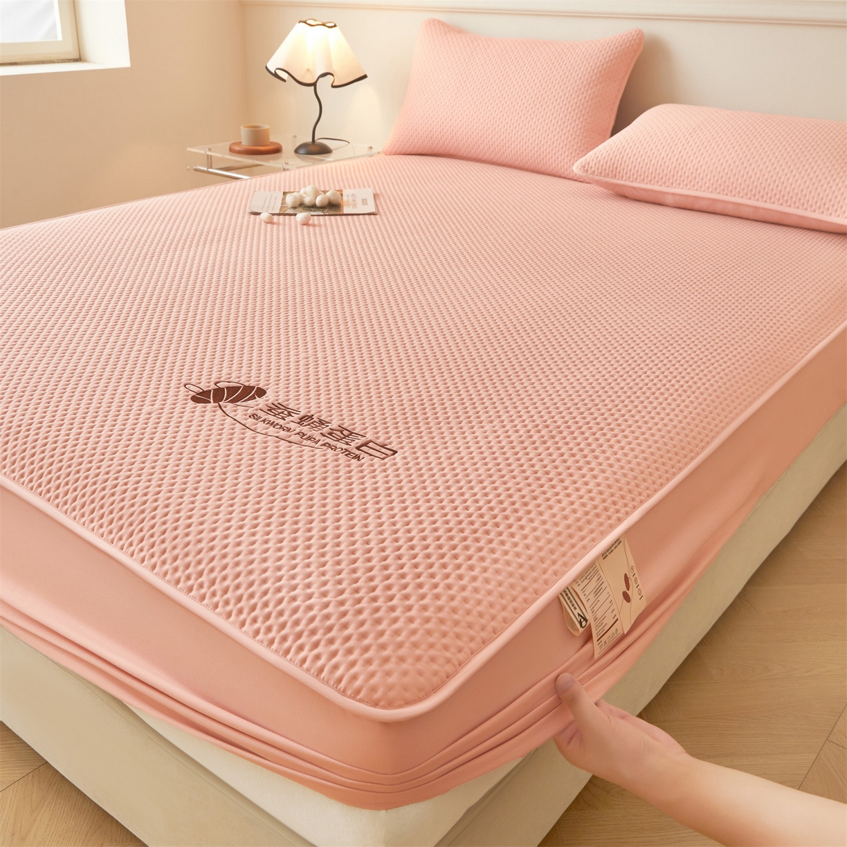 91家纺网 家纺一手货源 找家纺 （总）居眠 2026新款蚕蛹蛋白夹层床笠贝尔夹棉床笠