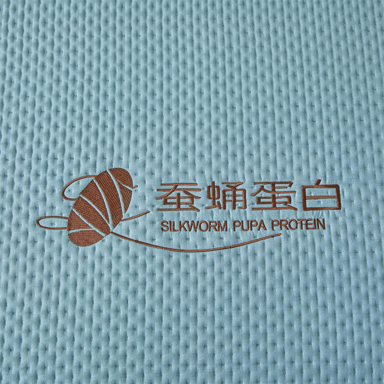 91家纺网 家纺一手货源 找家纺 居眠 2026新款蚕蛹蛋白夹层床笠贝尔夹棉床笠 贝尔-蓝