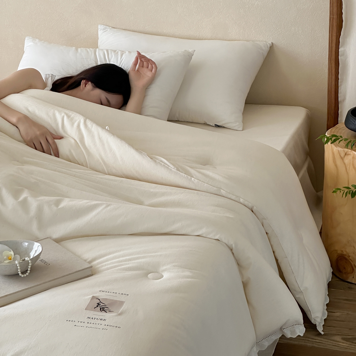 91家纺网 家纺一手货源 找家纺 （总）佳汐蓝家纺 2026新款素染-棉麻蚕丝蛋白被夏被春秋被冬被被子被芯