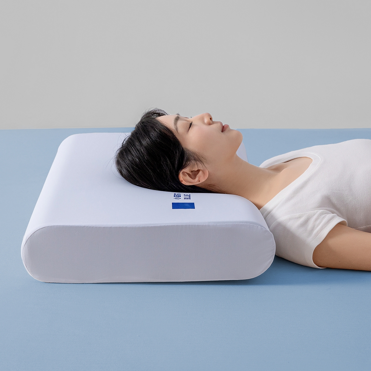 91家纺网 家纺一手货源 找家纺 贵夫人 2026新款小蓝芯记忆护颈枕枕头枕芯 （简易装1.5元，礼盒4元，退货破损扣除） 8cm简装