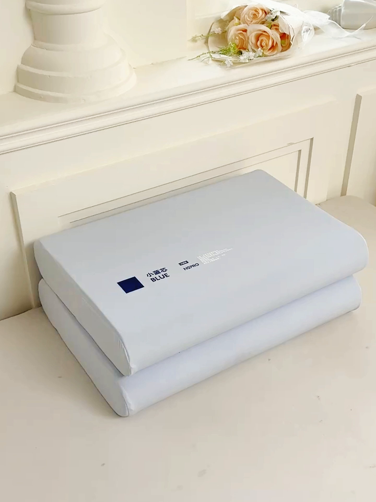 91家纺网 家纺一手货源 找家纺 贵夫人 2026新款小蓝芯记忆护颈枕枕头枕芯 （简易装1.5元，礼盒4元，退货破损扣除） 8cm简装