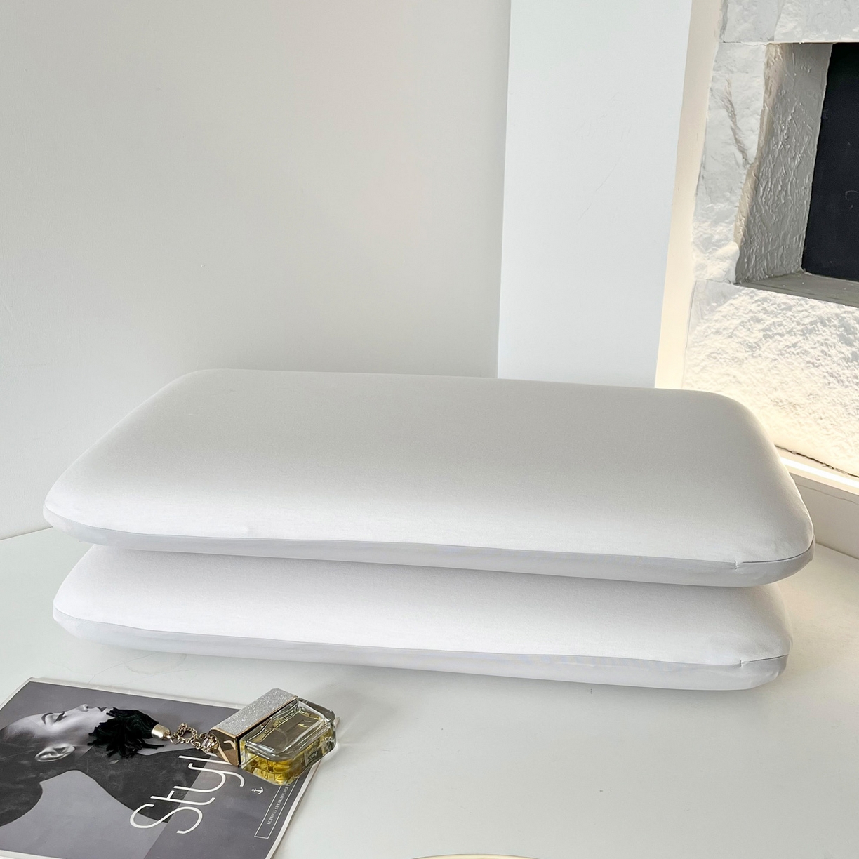 91家纺网 家纺一手货源 找家纺 （总）凯森家纺 深睡控温枕套42x70x8cm枕芯套某朵二代三代同款N2n2小蓝枕枕头套42x60cm记忆枕套一对