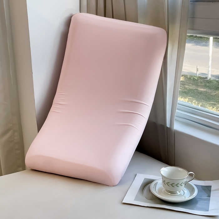 91家纺网 家纺一手货源 找家纺 凯森家纺 深睡控温枕套42x70x8cm枕芯套某朵二代三代同款N2n2小蓝枕枕头套42x60cm记忆枕套一对 款式1-自然凉感-淡云粉