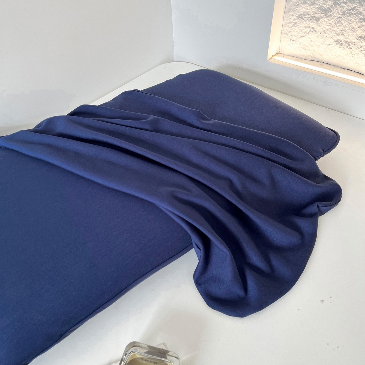 91家纺网 家纺一手货源 找家纺 凯森家纺 深睡控温枕套42x70x8cm枕芯套某朵二代三代同款N2n2小蓝枕枕头套42x60cm记忆枕套一对 款式2-控温深睡系列-岩溪蓝