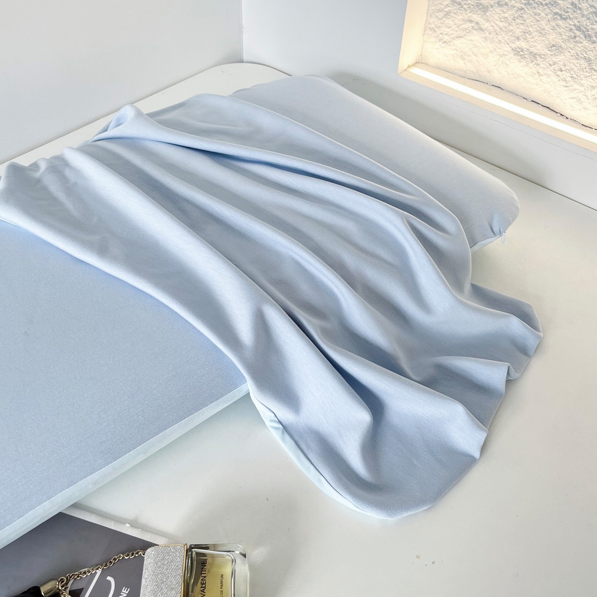 91家纺网 家纺一手货源 找家纺 凯森家纺 深睡控温枕套42x70x8cm枕芯套某朵二代三代同款N2n2小蓝枕枕头套42x60cm记忆枕套一对 款式2-控温深睡系列-琉璃蓝