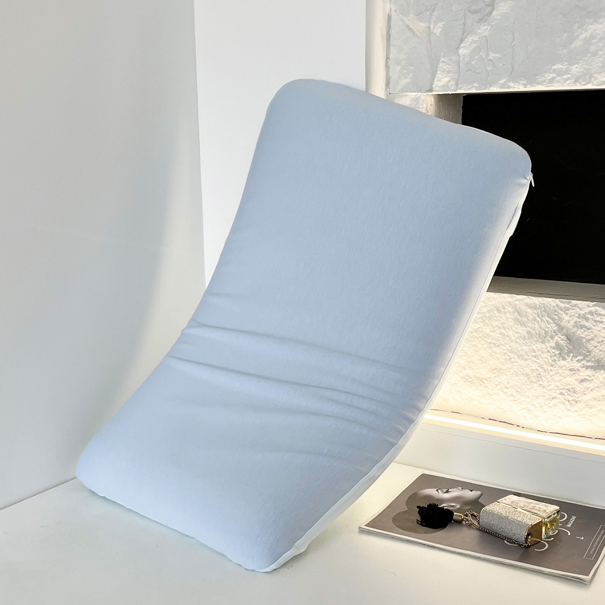 91家纺网 家纺一手货源 找家纺 凯森家纺 深睡控温枕套42x70x8cm枕芯套某朵二代三代同款N2n2小蓝枕枕头套42x60cm记忆枕套一对 款式2-控温深睡系列-琉璃蓝