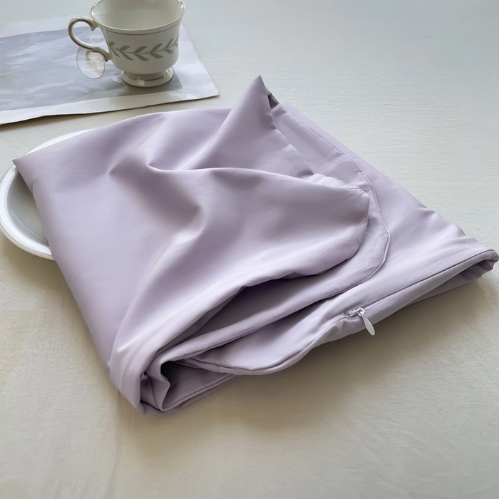 91家纺网 家纺一手货源 找家纺 凯森家纺 深睡控温枕套42x70x8cm枕芯套某朵二代三代同款N2n2小蓝枕枕头套42x60cm记忆枕套一对 款式3-100支长绒棉-烟灰紫