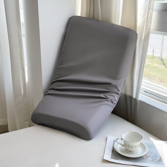 91家纺网 家纺一手货源 找家纺 凯森家纺 深睡控温枕套42x70x8cm枕芯套某朵二代三代同款N2n2小蓝枕枕头套42x60cm记忆枕套一对 款式3-100支长绒棉-商务灰