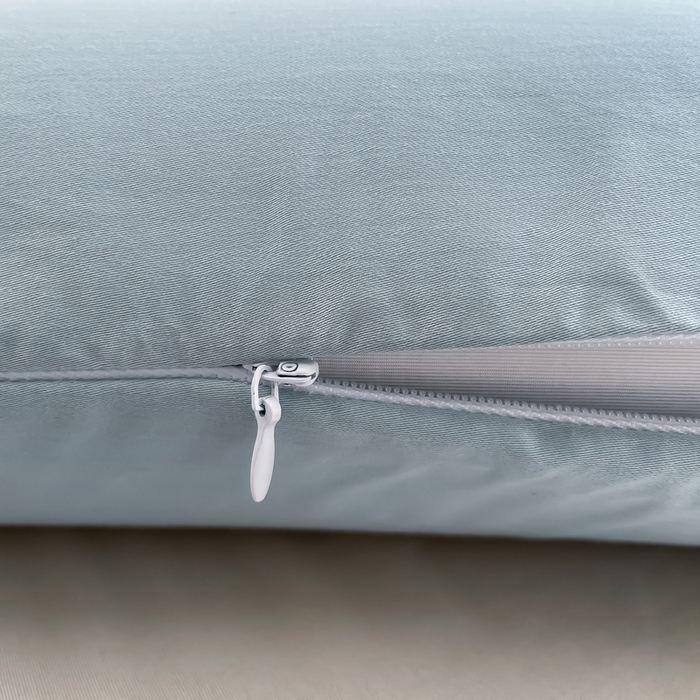 91家纺网 家纺一手货源 找家纺 凯森家纺 深睡控温枕套42x70x8cm枕芯套某朵二代三代同款N2n2小蓝枕枕头套42x60cm记忆枕套一对 款式3-100支长绒棉-月光蓝