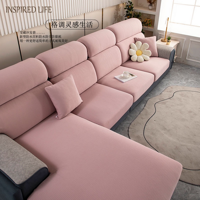 91家纺网 家纺一手货源 找家纺 （总）沐沐家纺 2026新款苏茉小方格防水沙发笠