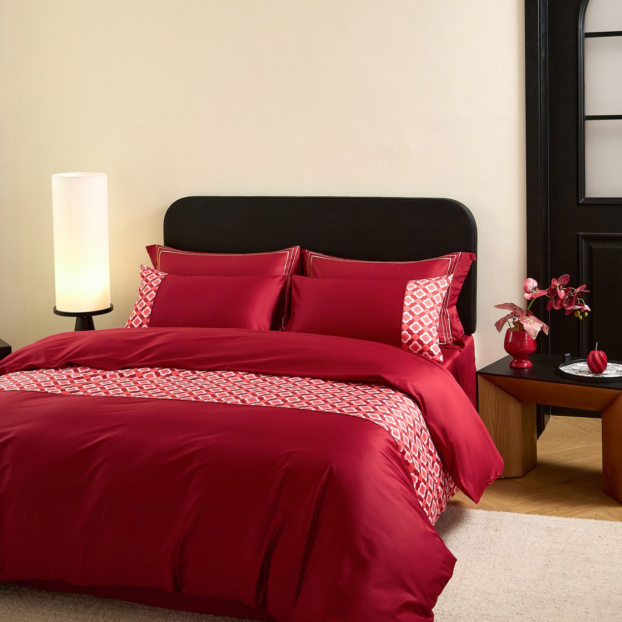 91家纺网 家纺一手货源 找家纺 （总）ONE TWO ONE 121 【控价商品】【提供买家秀】【会员-20】2026新款100s长绒棉全棉刺绣纯棉床上用品结婚四件套