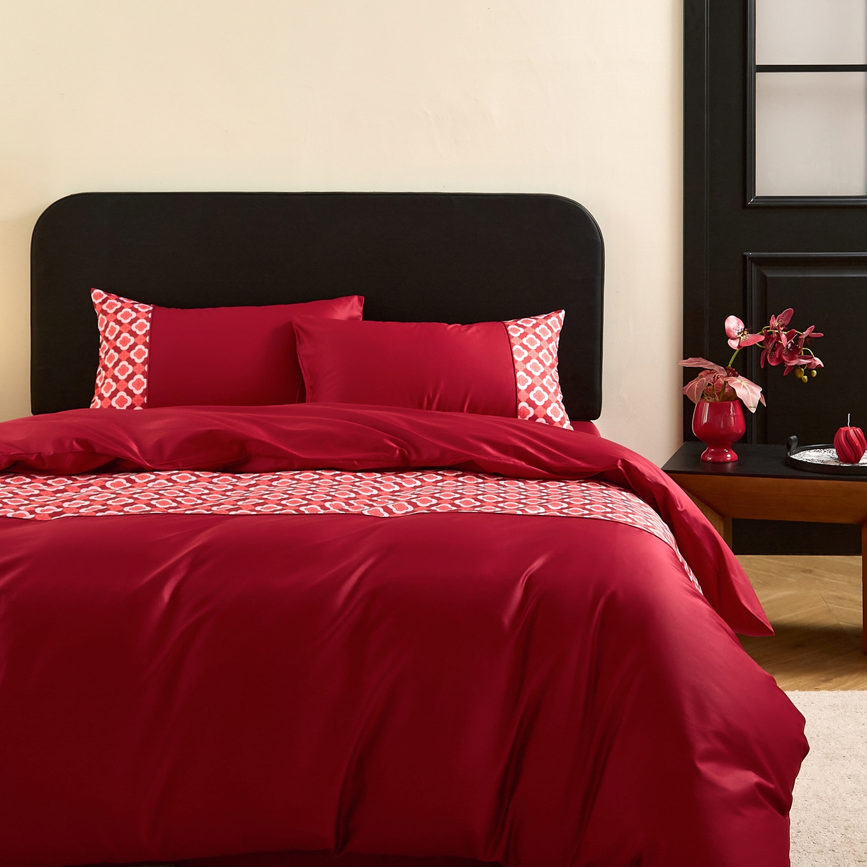 91家纺网 家纺一手货源 找家纺 （总）ONE TWO ONE 121 【控价商品】【提供买家秀】【会员-20】2026新款100s长绒棉全棉刺绣纯棉床上用品结婚四件套