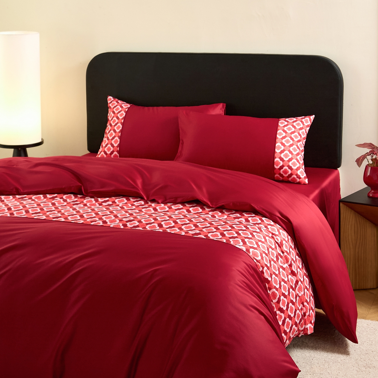 91家纺网 家纺一手货源 找家纺 （总）ONE TWO ONE 121 【控价商品】【提供买家秀】【会员-20】2026新款100s长绒棉全棉刺绣纯棉床上用品结婚四件套