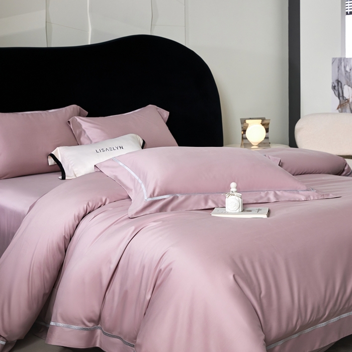 91家纺网 家纺一手货源 找家纺 （总）榻尚家居 2025秋冬新品100支绫罗锻超细旦天丝棉磨毛四件套