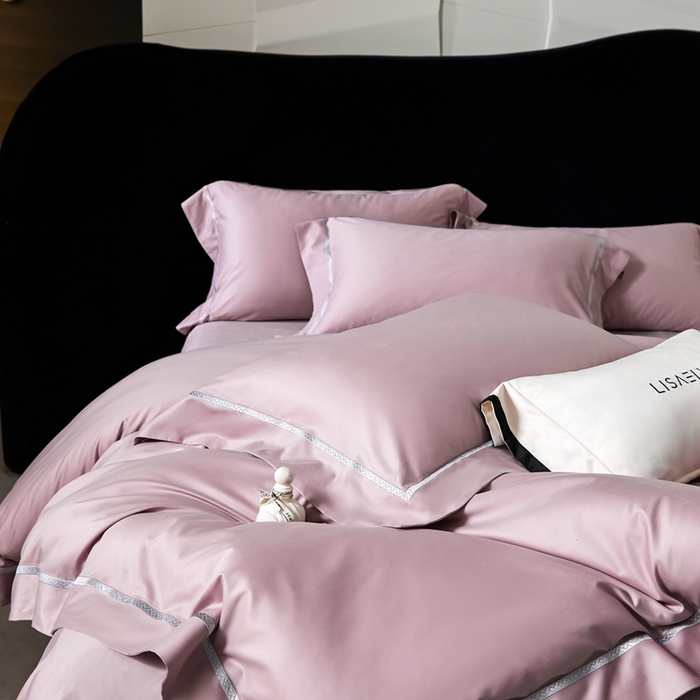 91家纺网 家纺一手货源 找家纺 （总）榻尚家居 2025秋冬新品100支绫罗锻超细旦天丝棉磨毛四件套