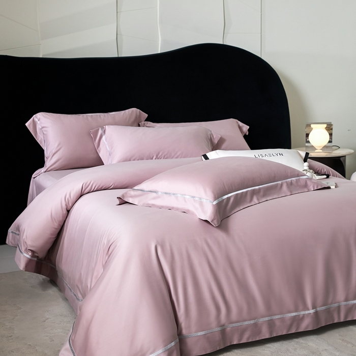 91家纺网 家纺一手货源 找家纺 （总）榻尚家居 2025秋冬新品100支绫罗锻超细旦天丝棉磨毛四件套