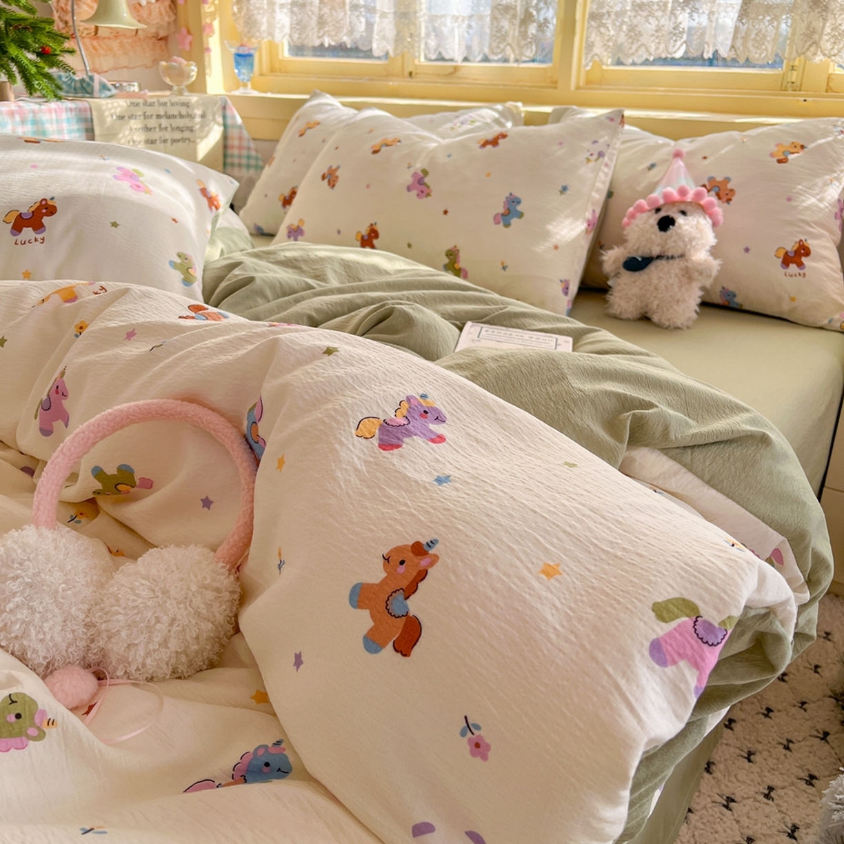 91家纺网 家纺一手货源 找家纺 玉海棠家纺 2024直播热款牛奶绒泡泡绒印花四件套 泡泡绒印花-紫蔷薇