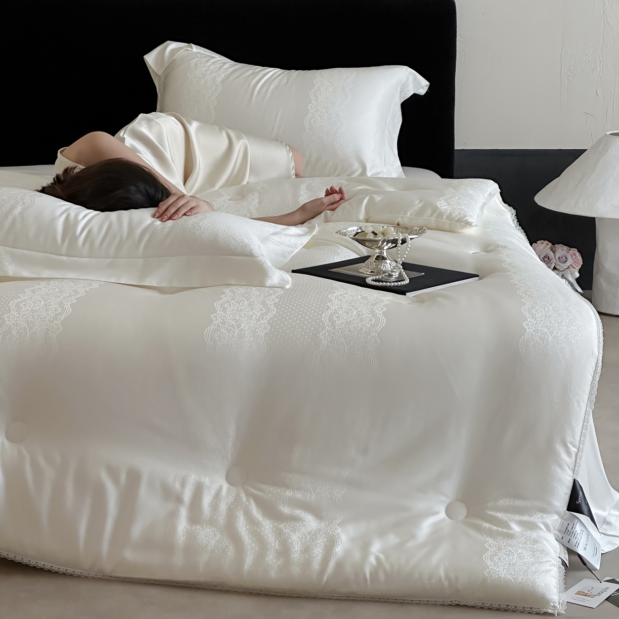 91家纺网 家纺一手货源 找家纺 （总）佳汐蓝家纺 2026新款天丝棉大提花系列80至臻大豆被 被子被芯