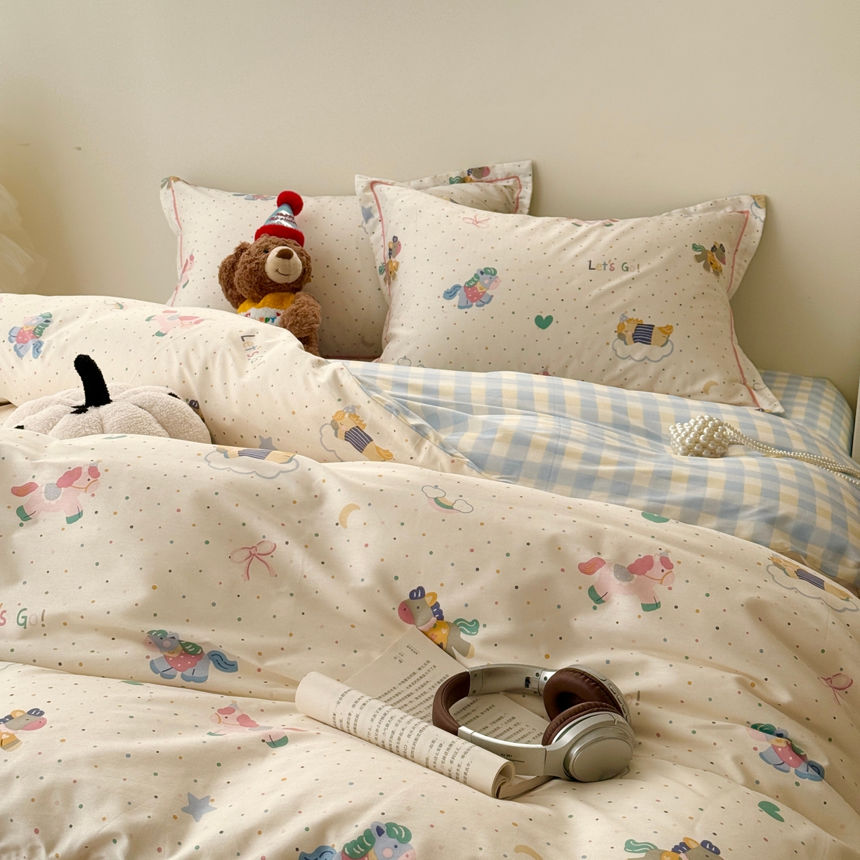 91家纺网 家纺一手货源 找家纺 于果 2026款全棉纯棉13370四件套-第一批 彩虹木马