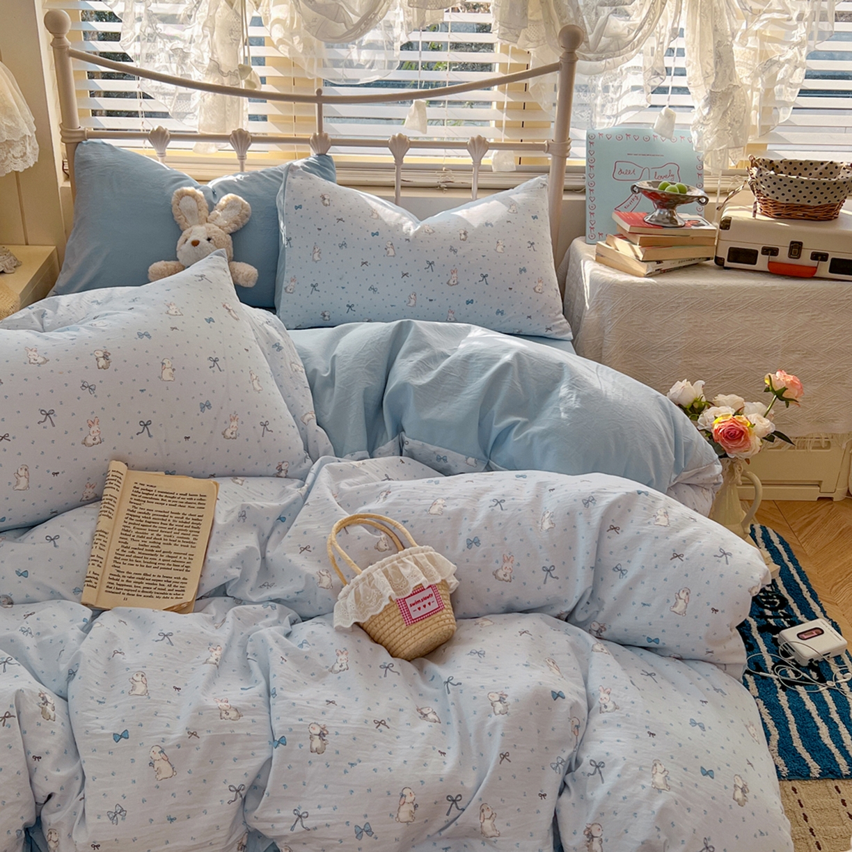 91家纺网 家纺一手货源 找家纺 （总）瑞钰 2026新款A类古法水洗仿棉云感纱四件套