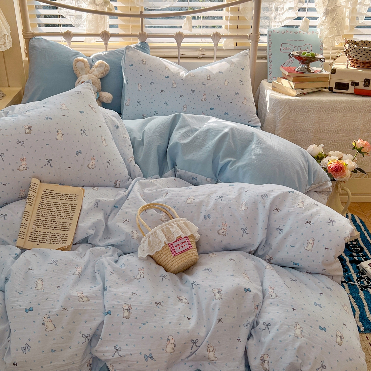 91家纺网 家纺一手货源 找家纺 （总）瑞钰 2026新款A类古法水洗仿棉云感纱四件套