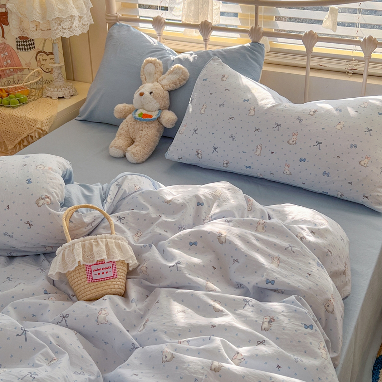 91家纺网 家纺一手货源 找家纺 （总）瑞钰 2026新款A类古法水洗仿棉云感纱四件套