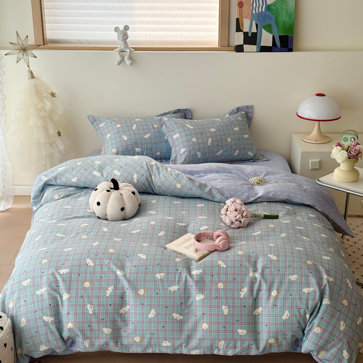 于果 2026款全棉纯棉13370四件套-第一批 聪明小狗