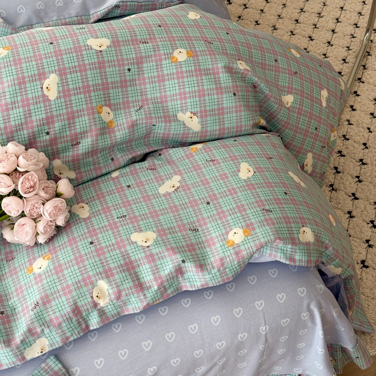 91家纺网 家纺一手货源 找家纺 于果 2026款全棉纯棉13370四件套-第一批 聪明小狗