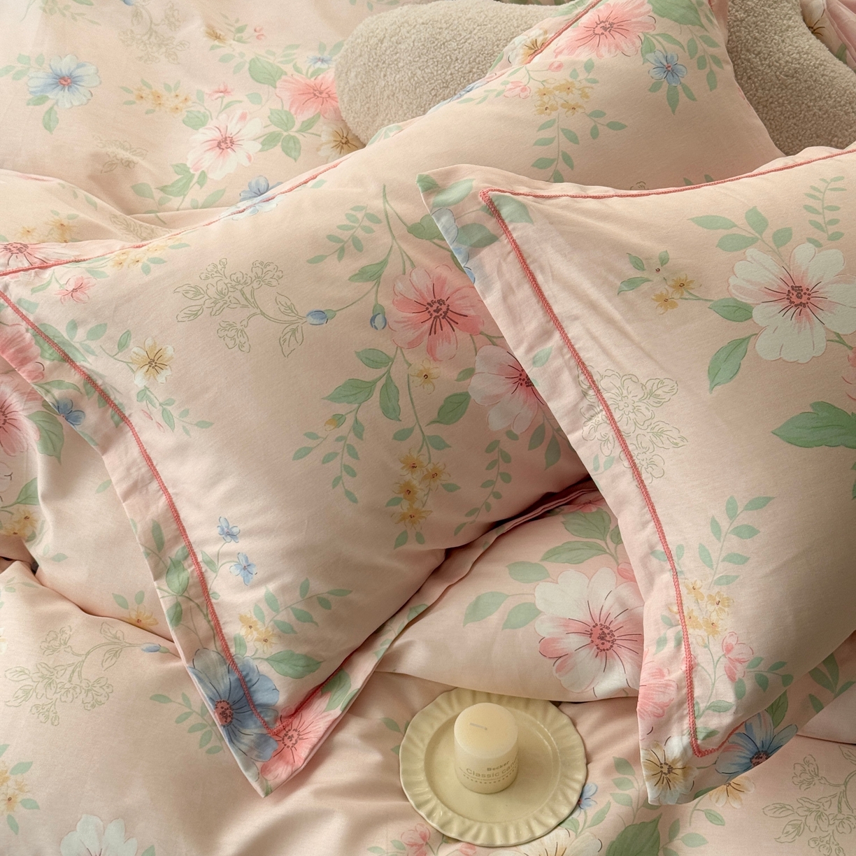 91家纺网 家纺一手货源 找家纺 于果 2026款全棉纯棉13370四件套-第一批 国色嫣然