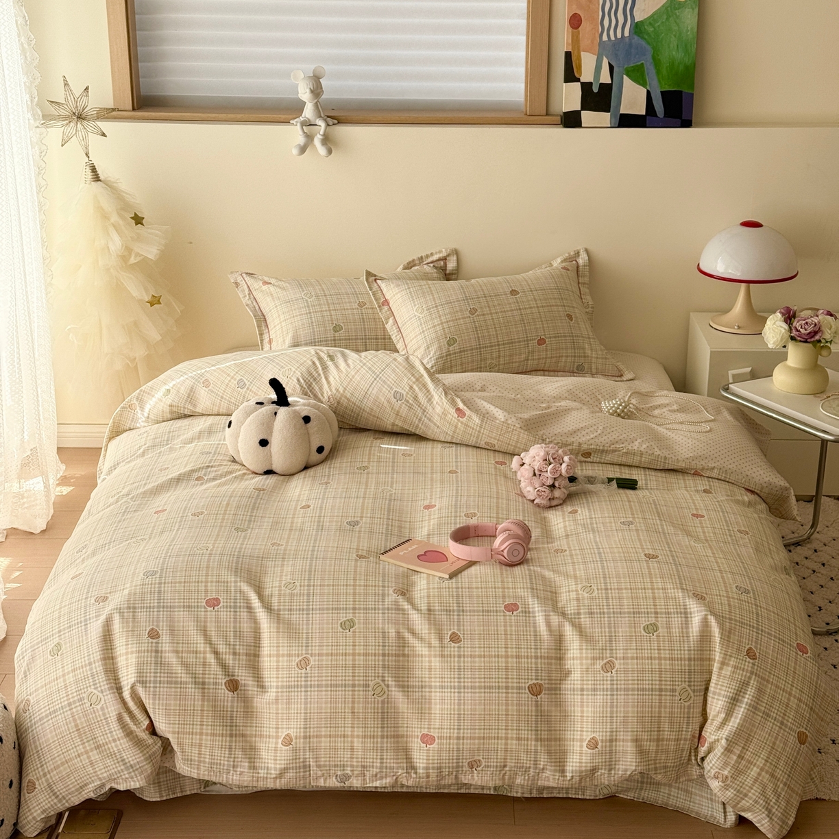 于果 2026款全棉纯棉13370四件套-第一批 南瓜派