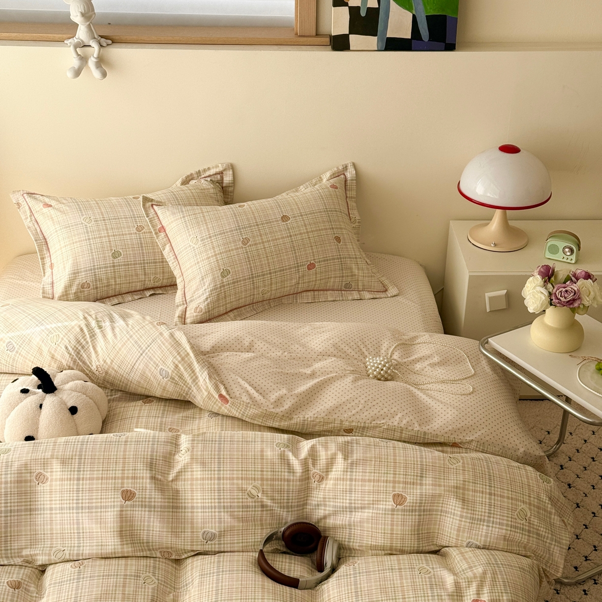 91家纺网 家纺一手货源 找家纺 于果 2026款全棉纯棉13370四件套-第一批 南瓜派