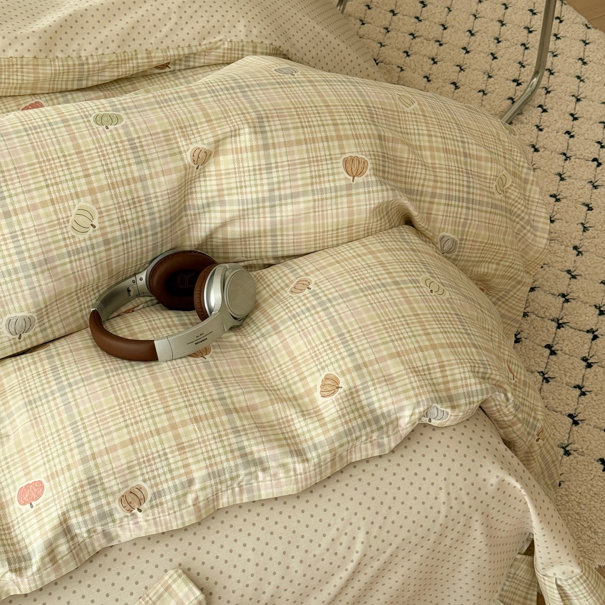 91家纺网 家纺一手货源 找家纺 于果 2026款全棉纯棉13370四件套-第一批 南瓜派