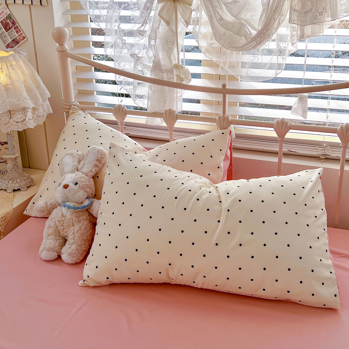 91家纺网 家纺一手货源 找家纺 瑞钰 2026新款A类古法水洗仿棉云感纱四件套 初恋