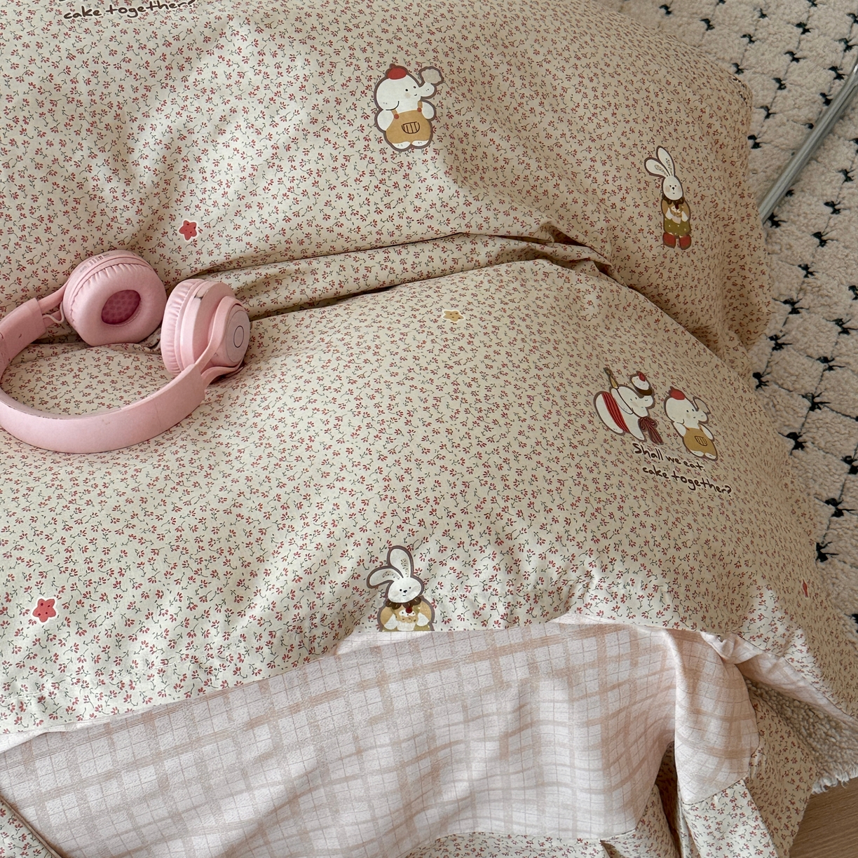 91家纺网 家纺一手货源 找家纺 于果 2026款全棉纯棉13370四件套-第一批 萌萌下午茶