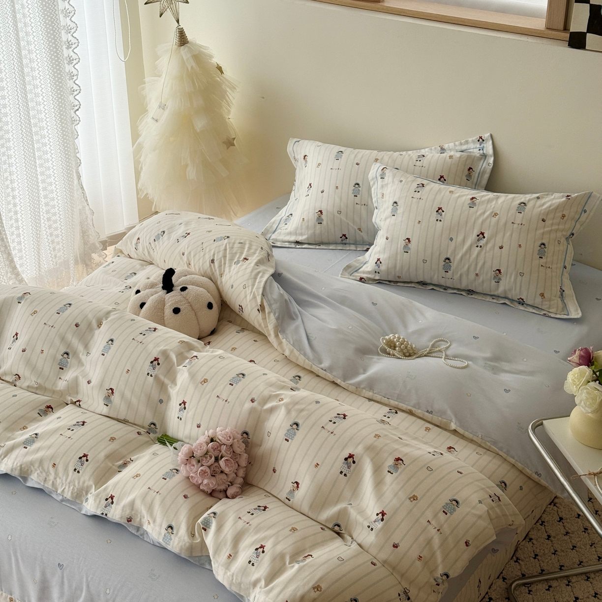 91家纺网 家纺一手货源 找家纺 于果 2026款全棉纯棉13370四件套-第一批 少女日记